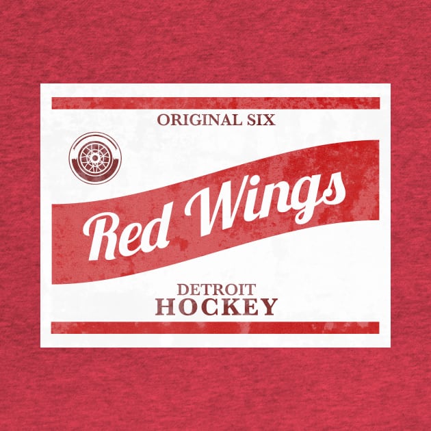 Red Stripe Wings by DesignsByDrew